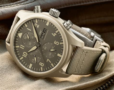 iwc pilot chronograph top gun mojave desert|iwc chronograph top gun.